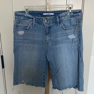 Sam Edelman Blue Denim Bermuda Shorts